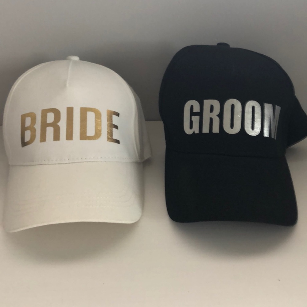 Bride and Groom Baseball Hats